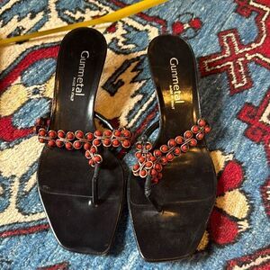 Black Thong Sandals